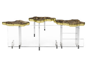 MONET XL CARRARA SIDE TABLE