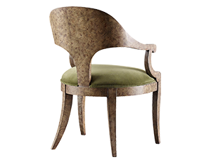REGENCY BURL CHAIR