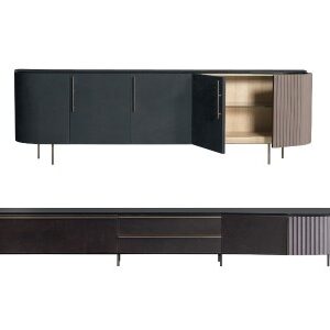 Plisse Storage Side Cabinet