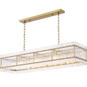 Ruby rectangular Pendant Light