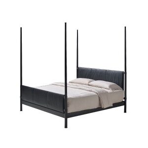Caged double bed
